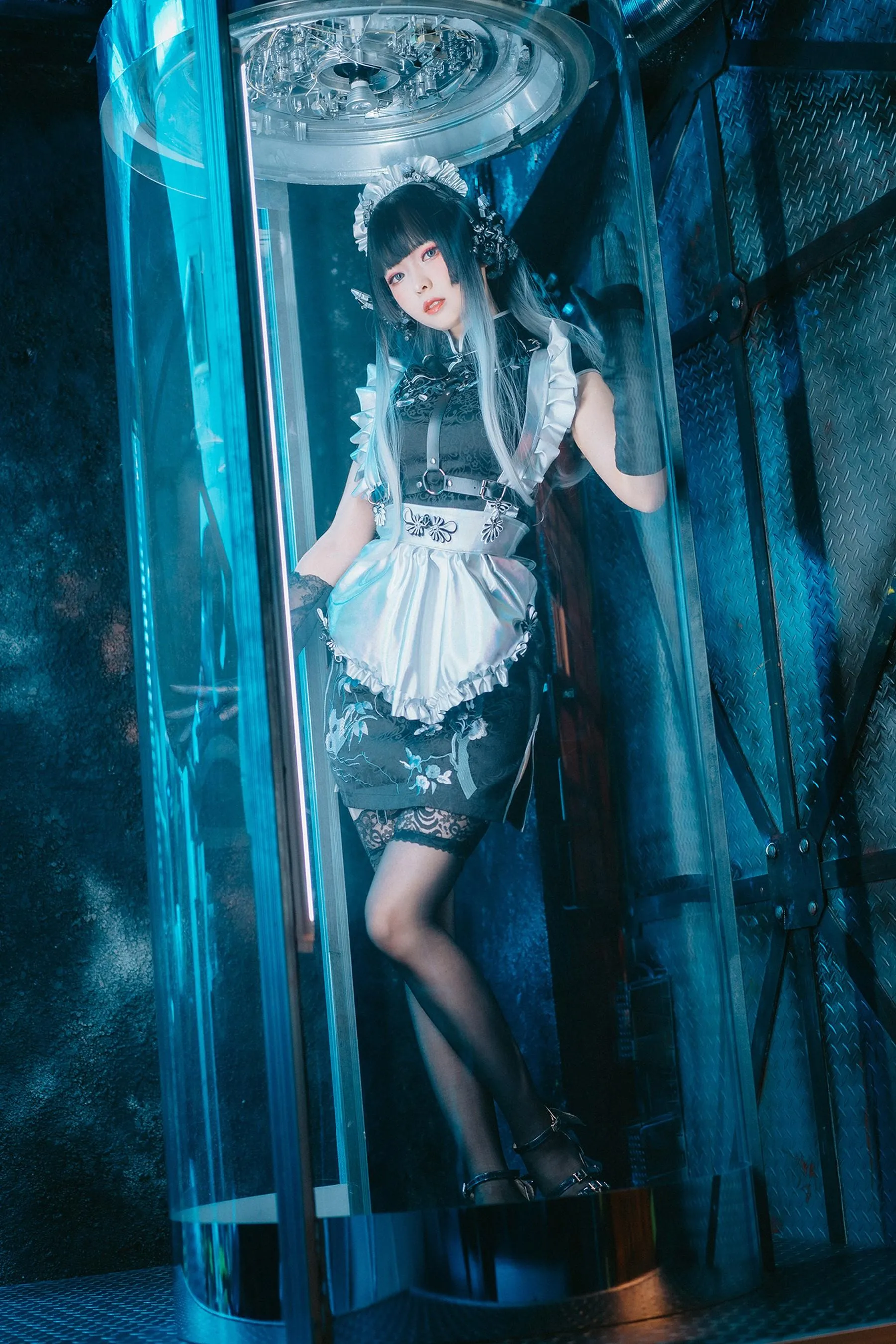 ElyEE子 – NO.117 賽博女僕 Melanite黑榴石 [31P]插图9